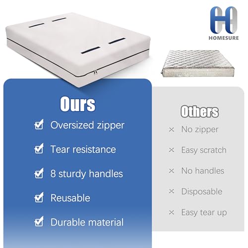 HOMESURE Mattress Cover Bag for Moving and Storage