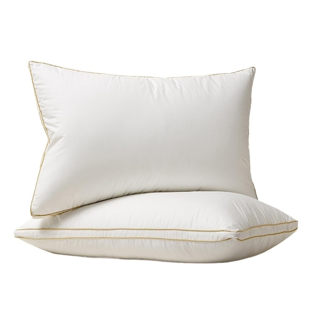RYLMSM Neck Pillows for Sleeping Bed Cotton Shell Down King Queen Size