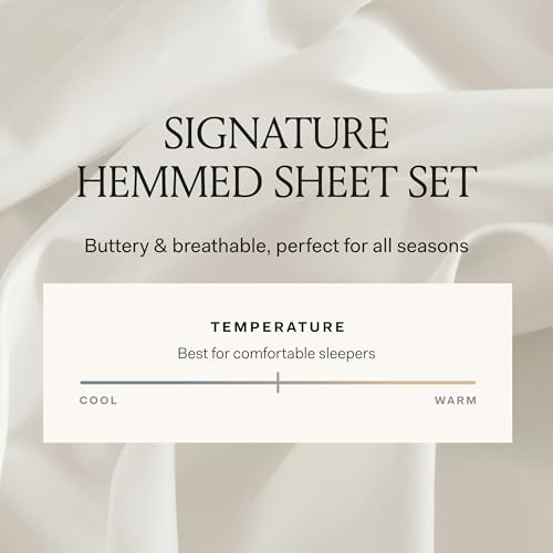 BOLL & BRANCH Signature Hemmed Sheet Set – Luxury 100% Organic Cotton