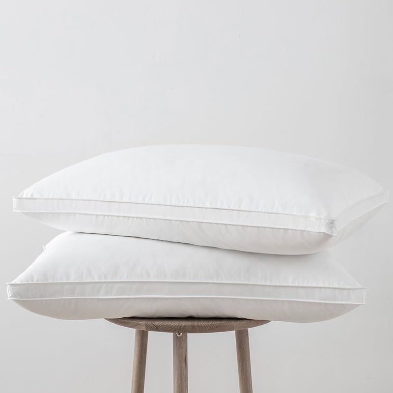 Goose Down Neck Support Pillows 2-Pack