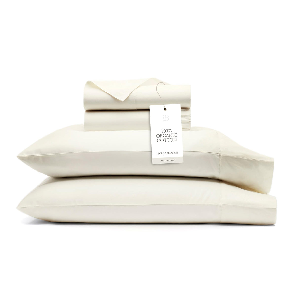 BOLL & BRANCH Signature Hemmed Sheet Set – Luxury 100% Organic Cotton