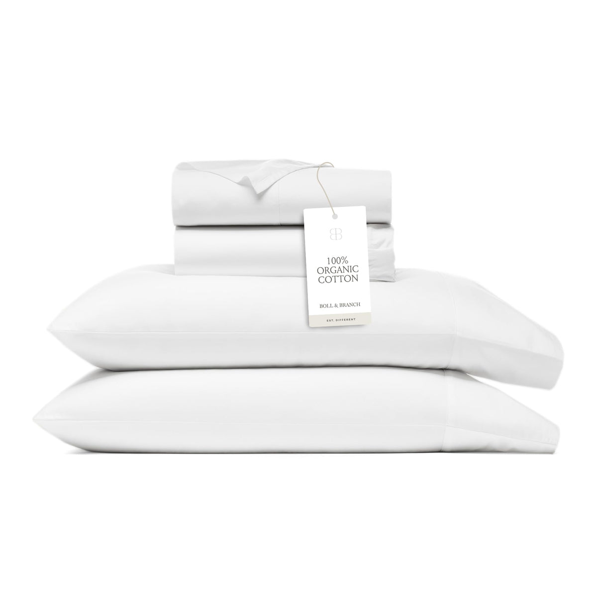 BOLL & BRANCH Signature Hemmed Sheet Set – Luxury 100% Organic Cotton