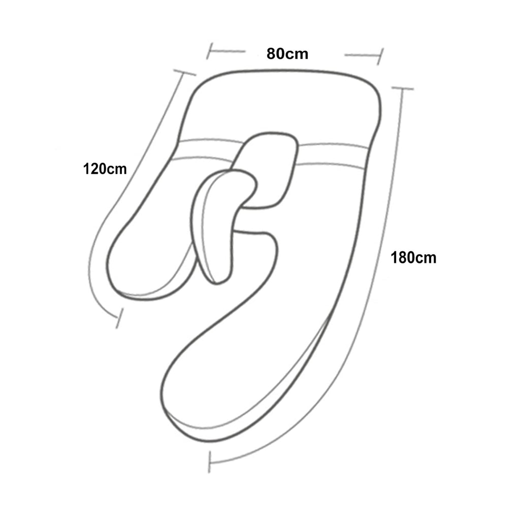 U-Shaped Full Body Maternity Pillow 180 × 80 cm