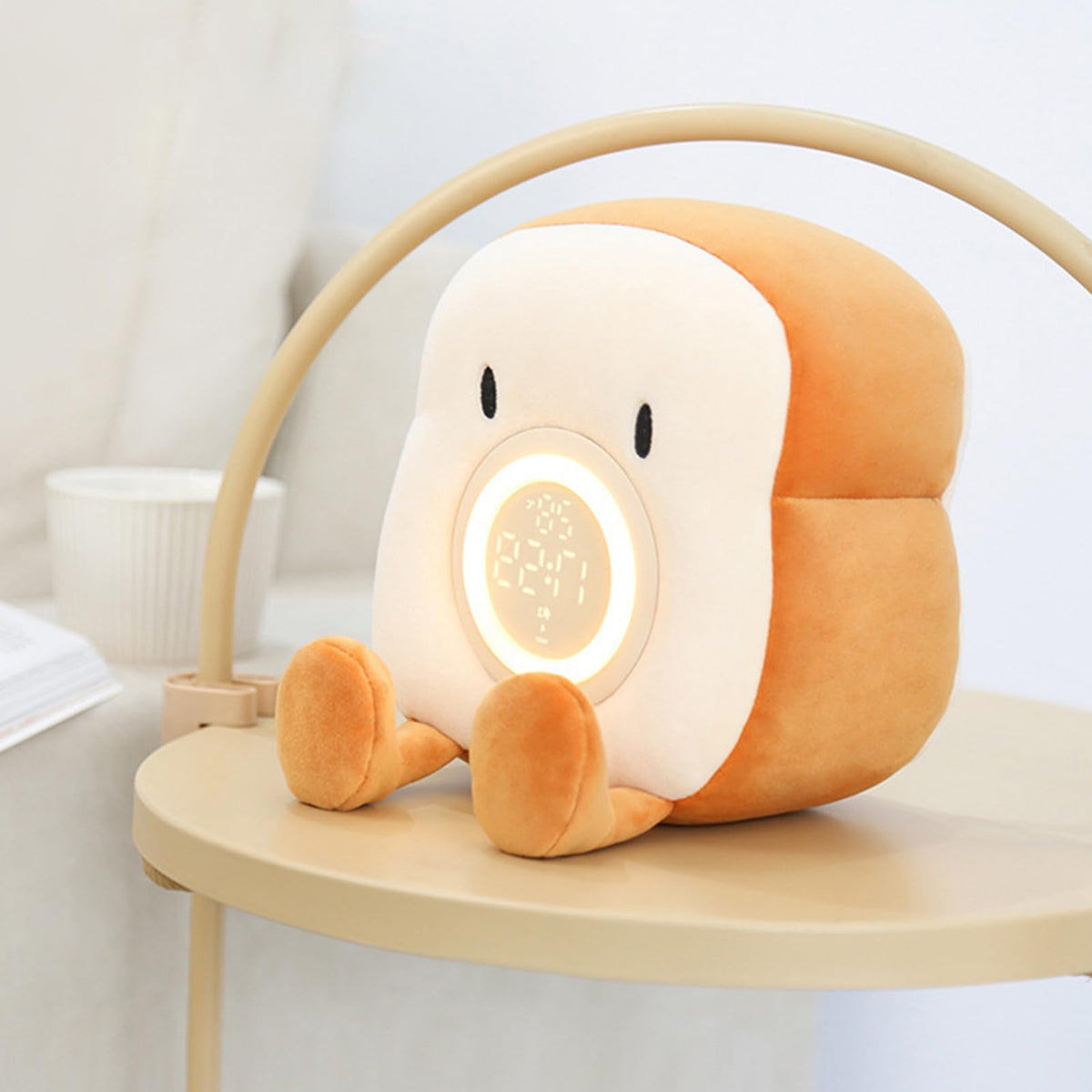 Toaster Lamp Multifunctional Plush Rechargeable Timer