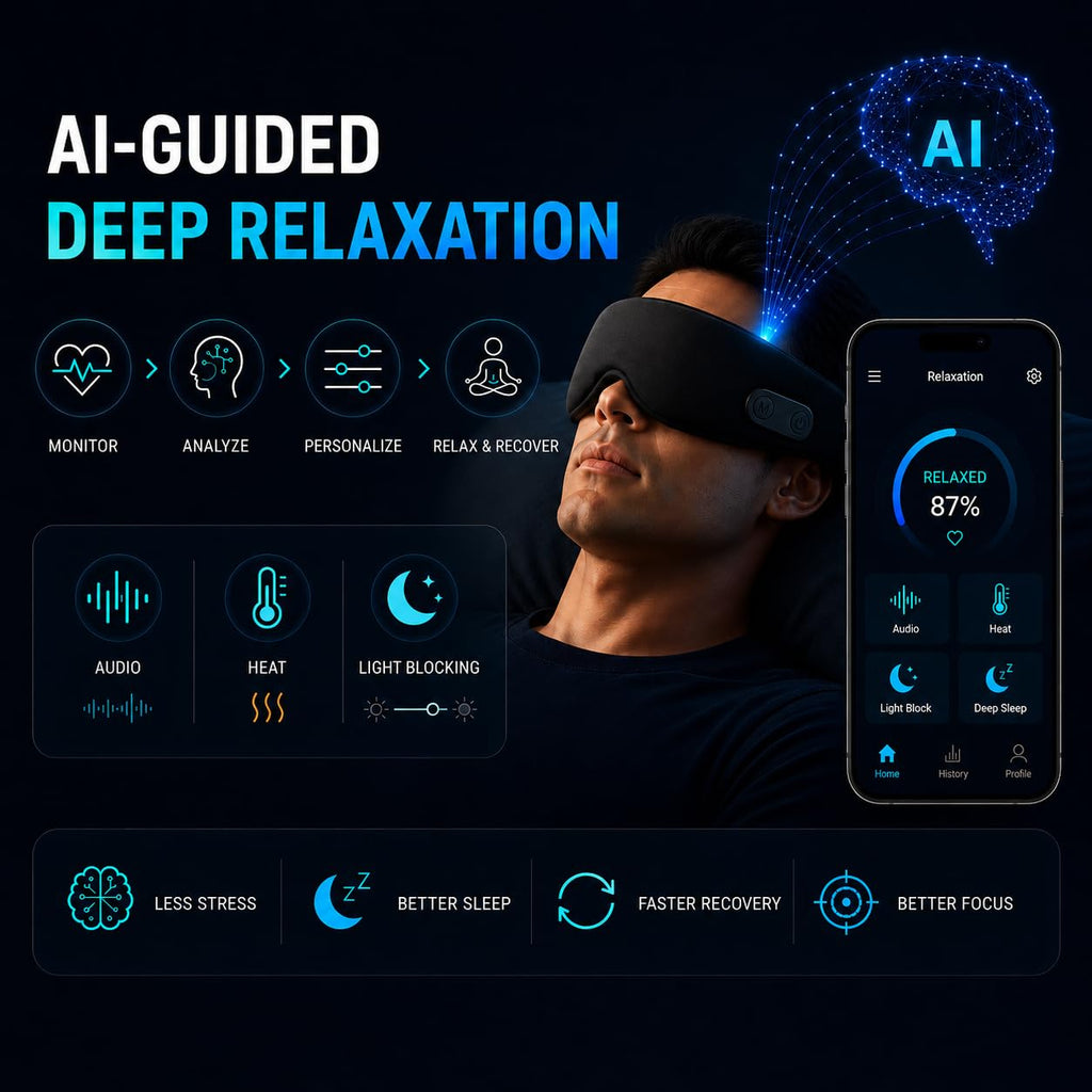 Bluetooth Heated Rechargeable Sleep Mask