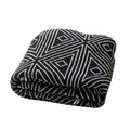 Double-Sided Jacquard Knitted Throw Blanket