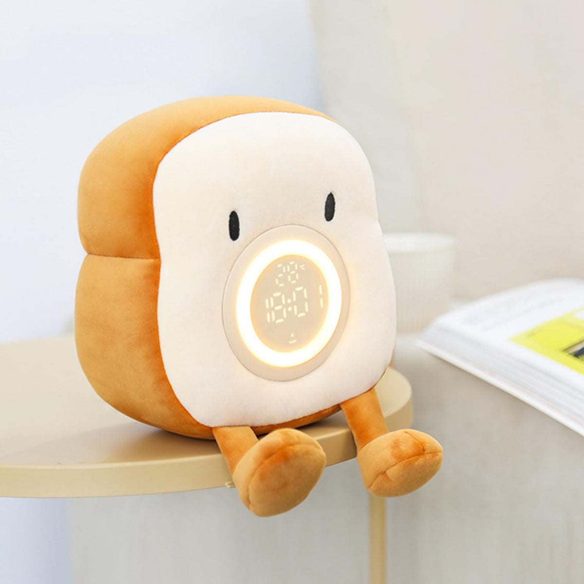 Toaster Lamp Multifunctional Plush Rechargeable Timer