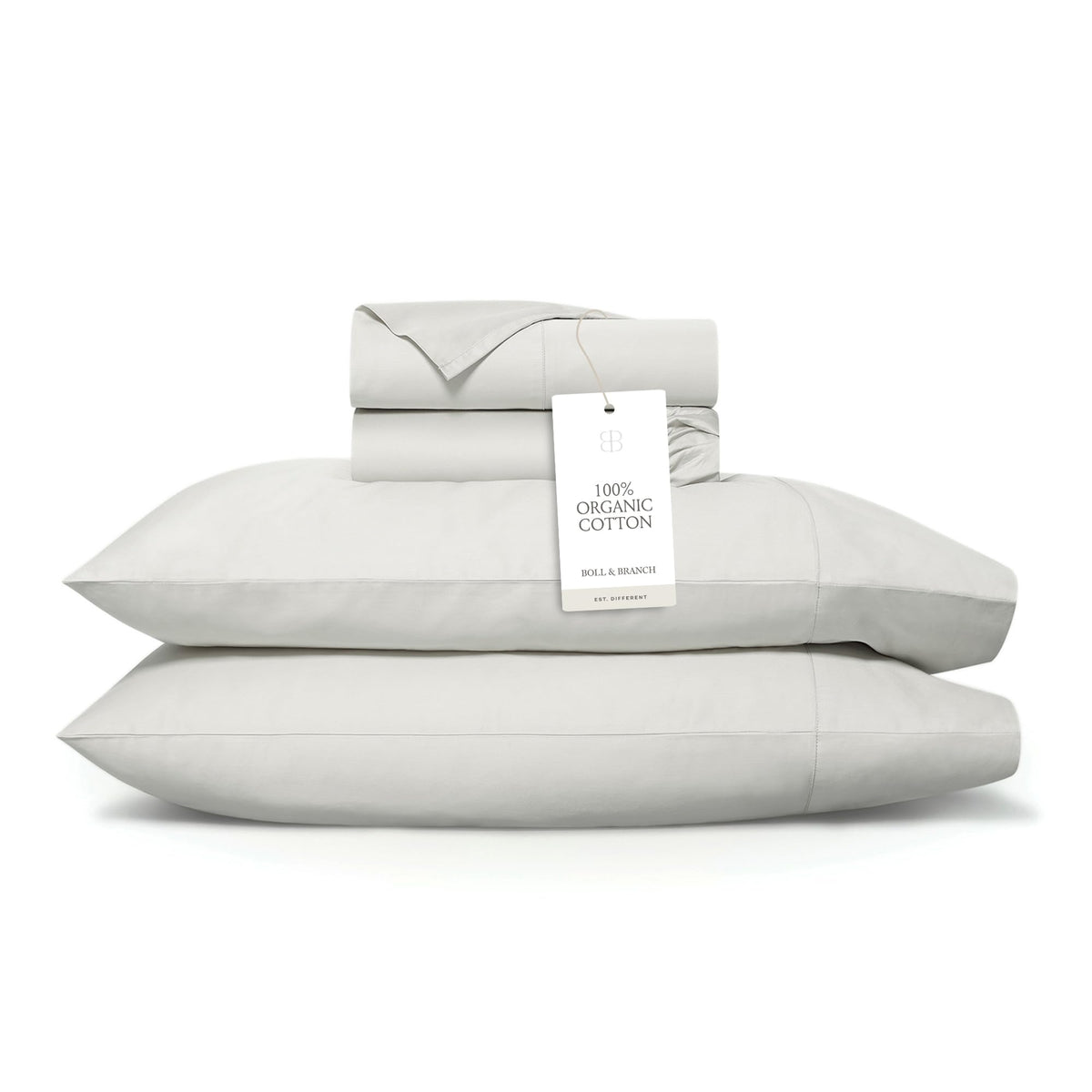 BOLL & BRANCH Signature Hemmed Sheet Set – Luxury 100% Organic Cotton