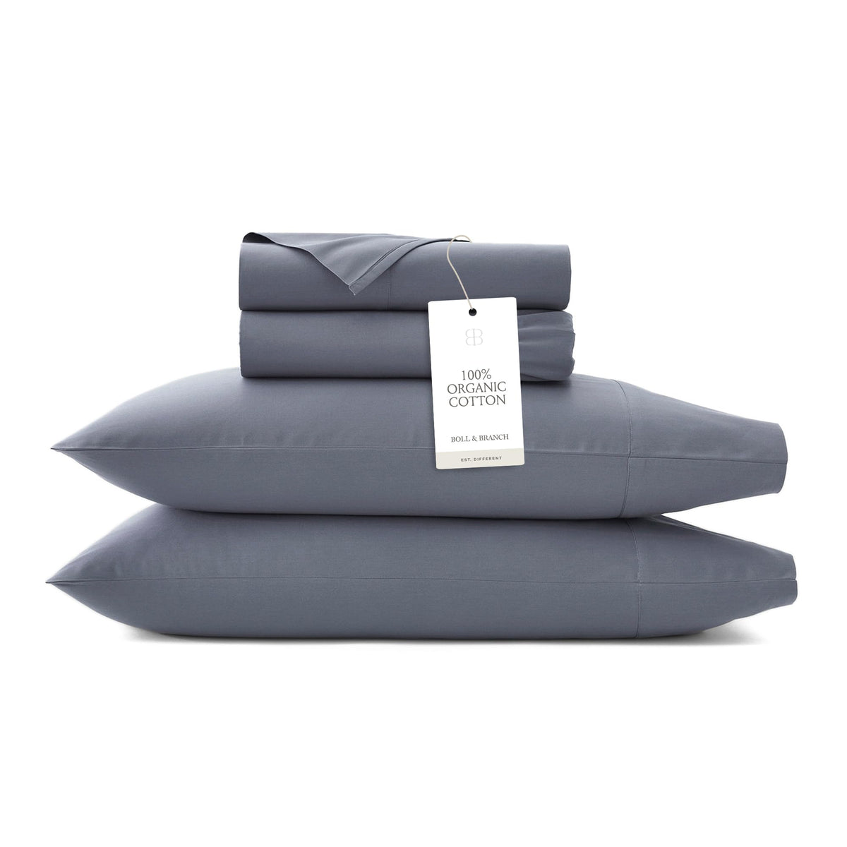 BOLL & BRANCH Signature Hemmed Sheet Set – Luxury 100% Organic Cotton