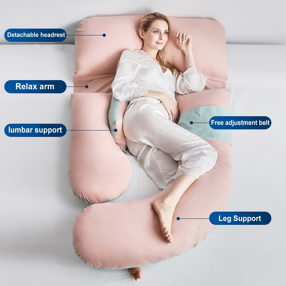 U-Shaped Full Body Maternity Pillow 180 × 80 cm