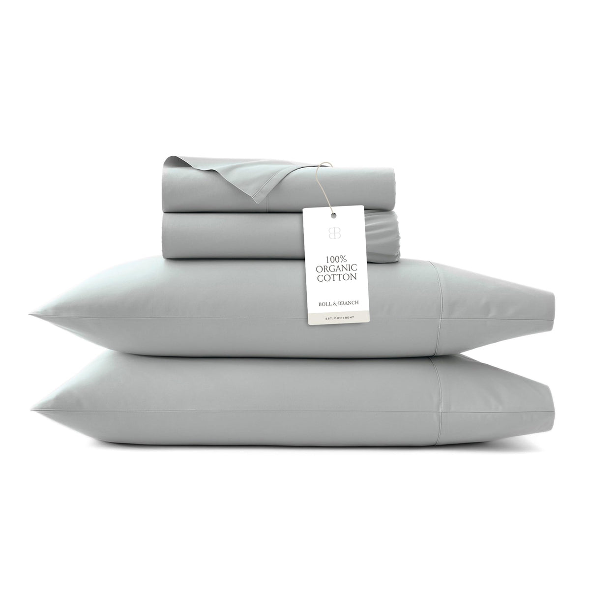 BOLL & BRANCH Signature Hemmed Sheet Set – Luxury 100% Organic Cotton