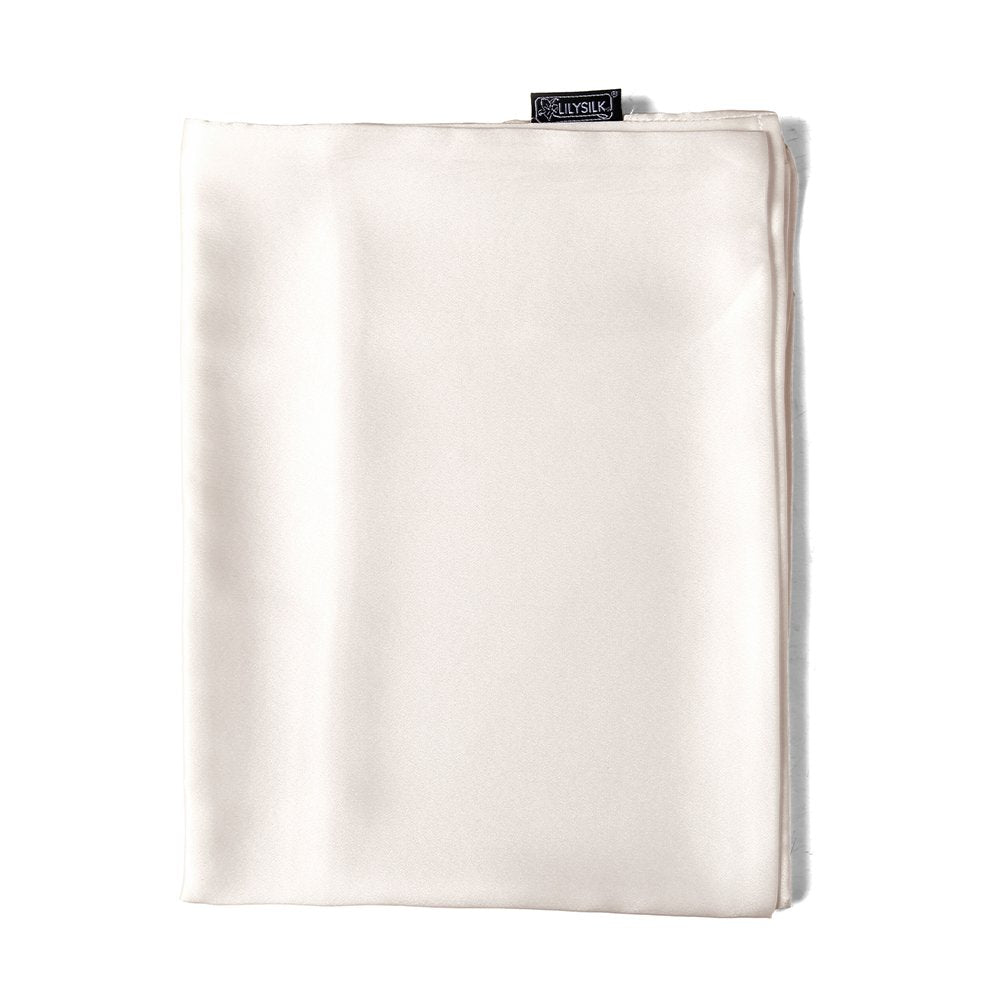 LilySilk 22 Momme Pair of Terse Silk Pillowcase Mulberry Silk for Hair Charmeuse