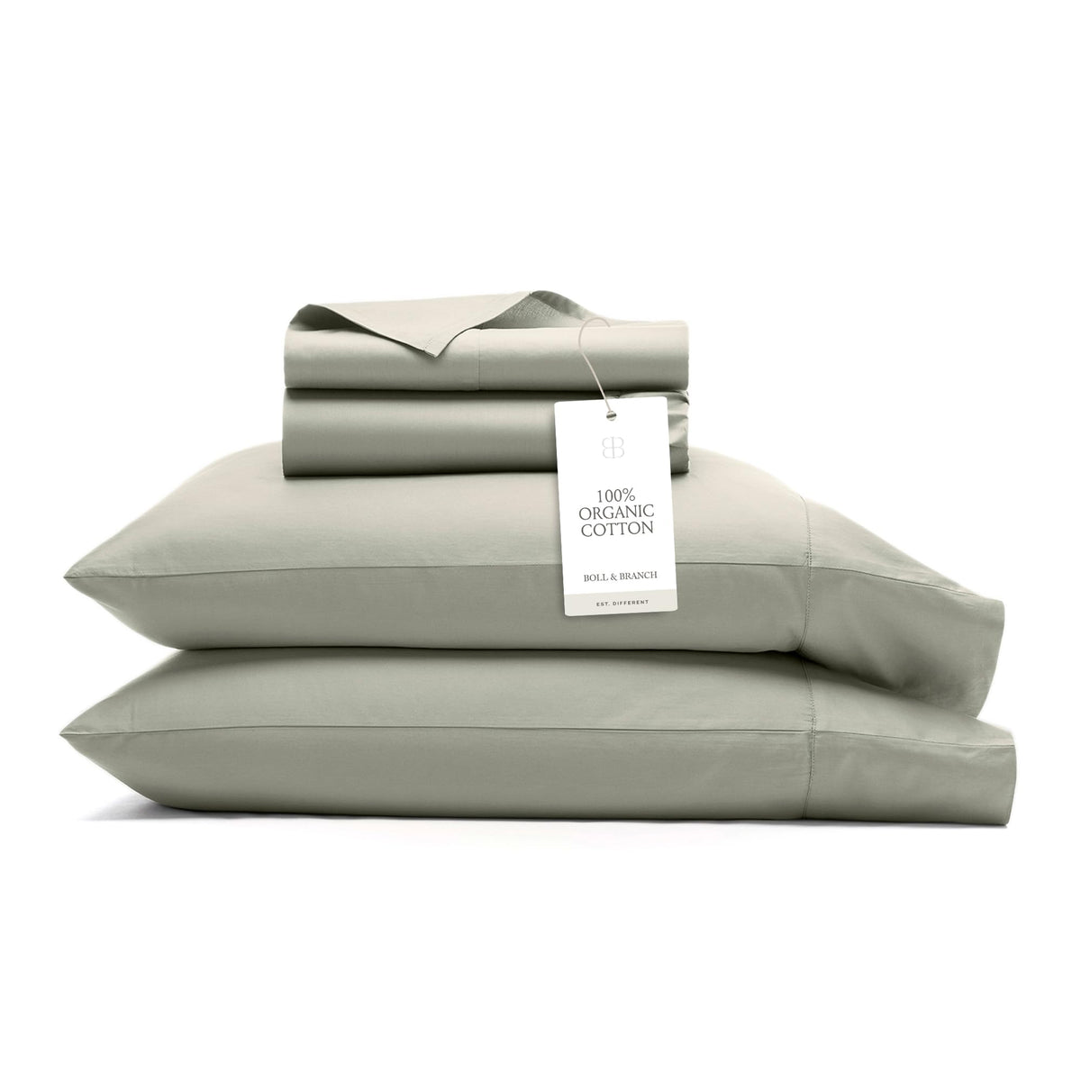 BOLL & BRANCH Signature Hemmed Sheet Set – Luxury 100% Organic Cotton