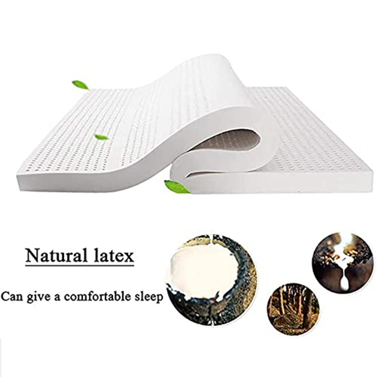 10cm Natural Latex Mattress Topper 180 × 200 cm