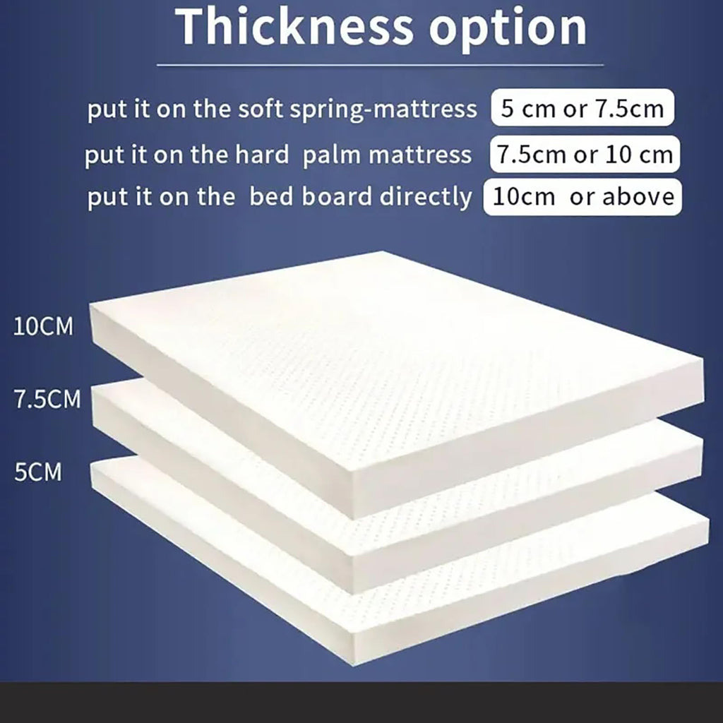 3" Natural Latex Mattress Topper 135 × 200 cm