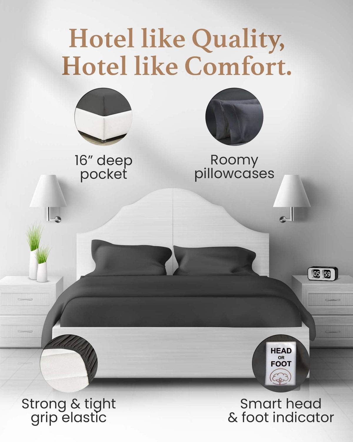 Good Sleep Bedding - 100% Egyptian Cotton Bed Sheets