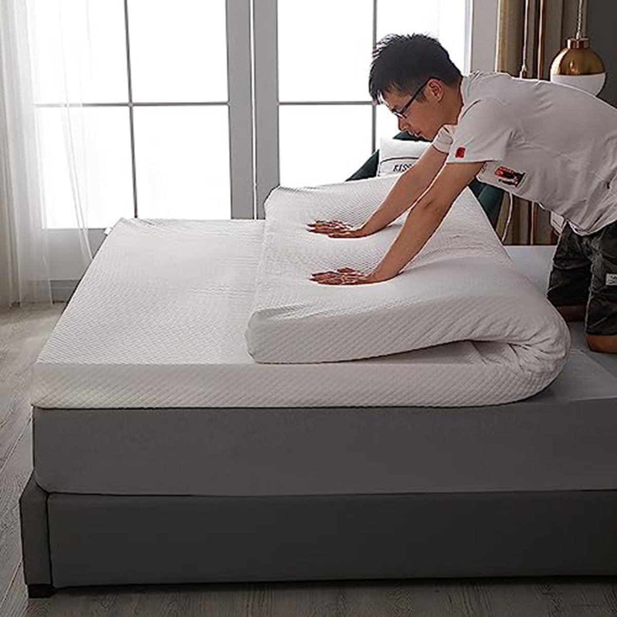 10cm Natural Latex Mattress Topper 180 × 200 cm