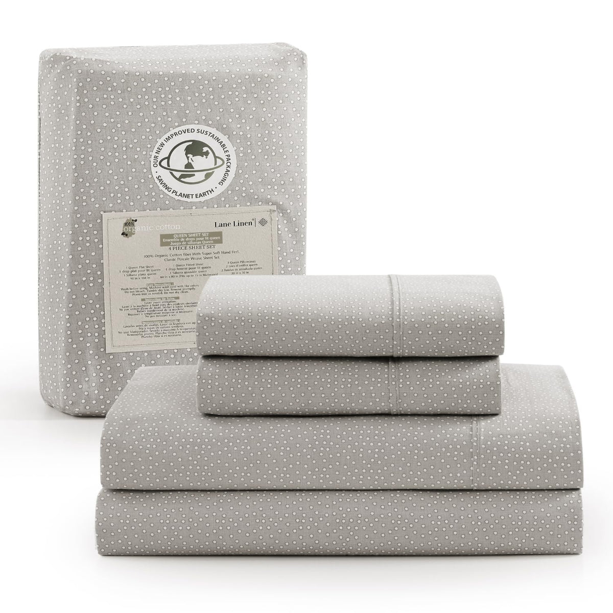 Organic Cotton Cooling Deep Pocket Sheet Set
