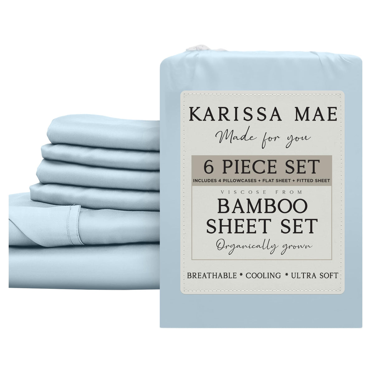 KARISSA MAE Luxury Bamboo Viscose Sheet Set