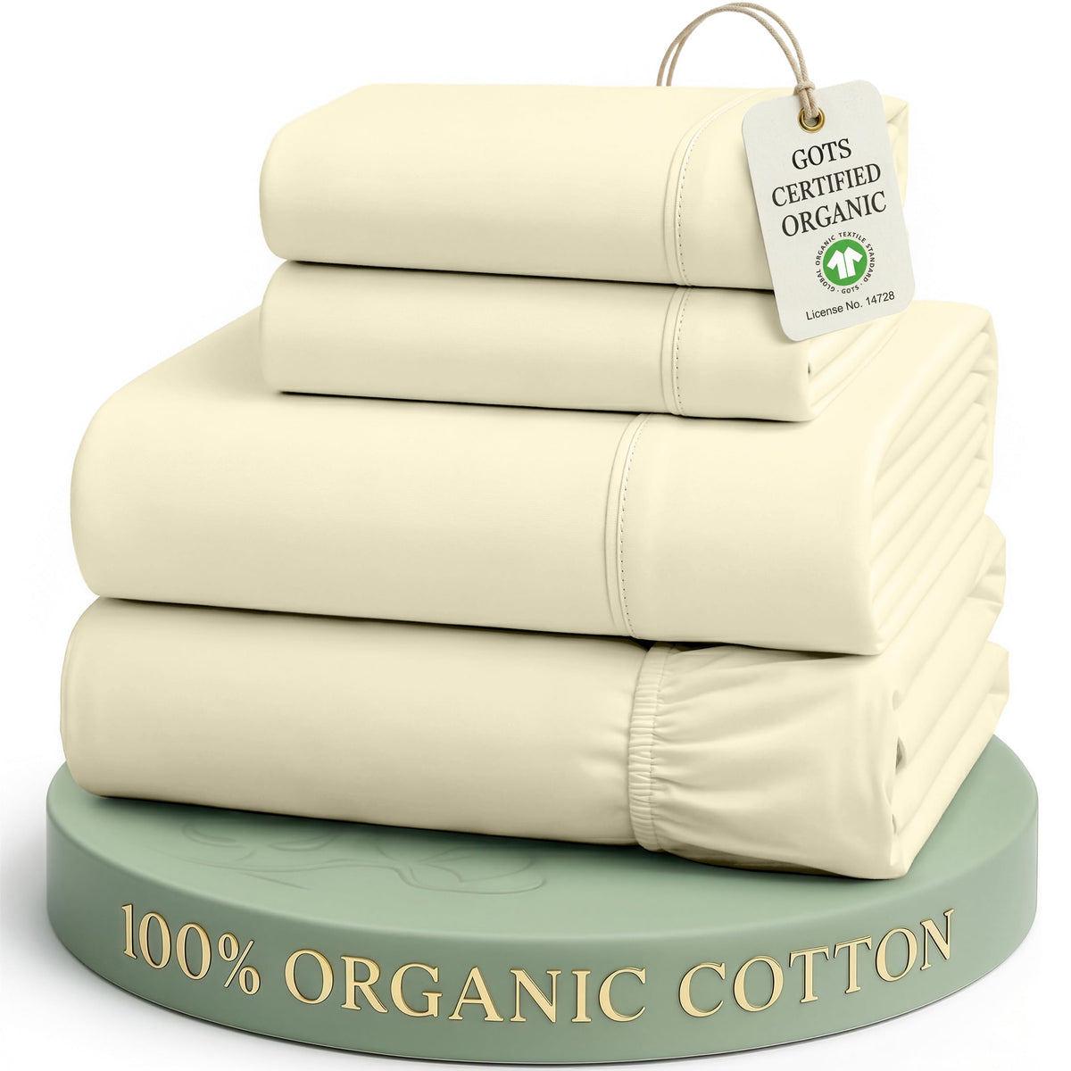 Organic Cotton Cooling Deep Pocket Sheet Set