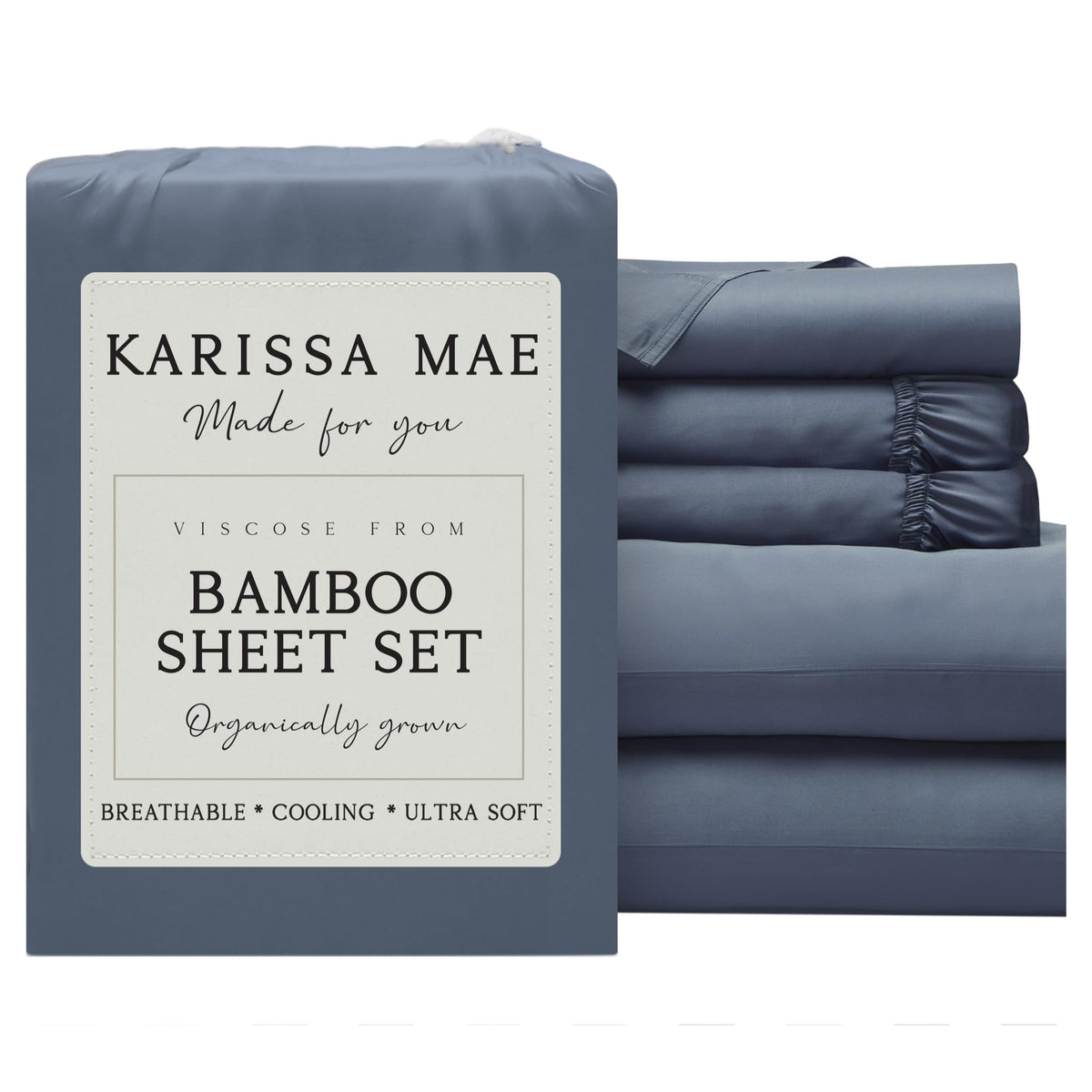 KARISSA MAE Luxury Bamboo Viscose Sheet Set