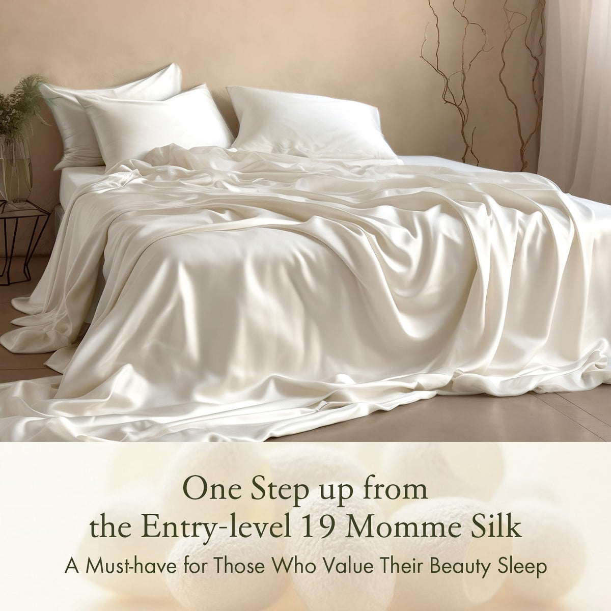 LilySilk 22 Momme Pair of Terse Silk Pillowcase Mulberry Silk for Hair Charmeuse