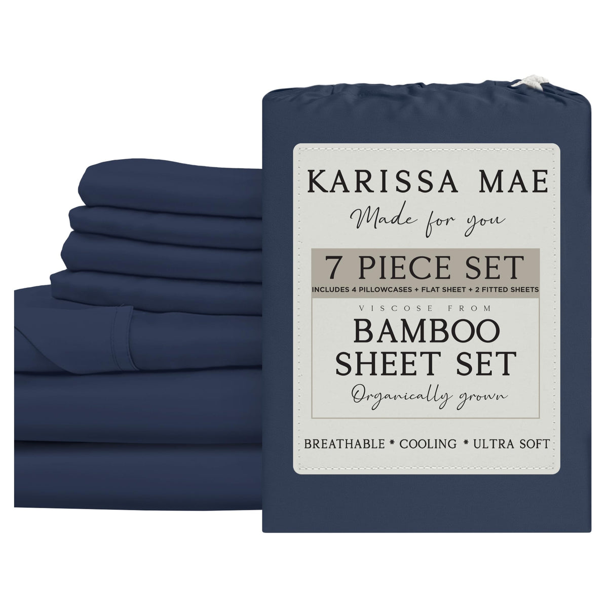 KARISSA MAE Luxury Bamboo Viscose Sheet Set