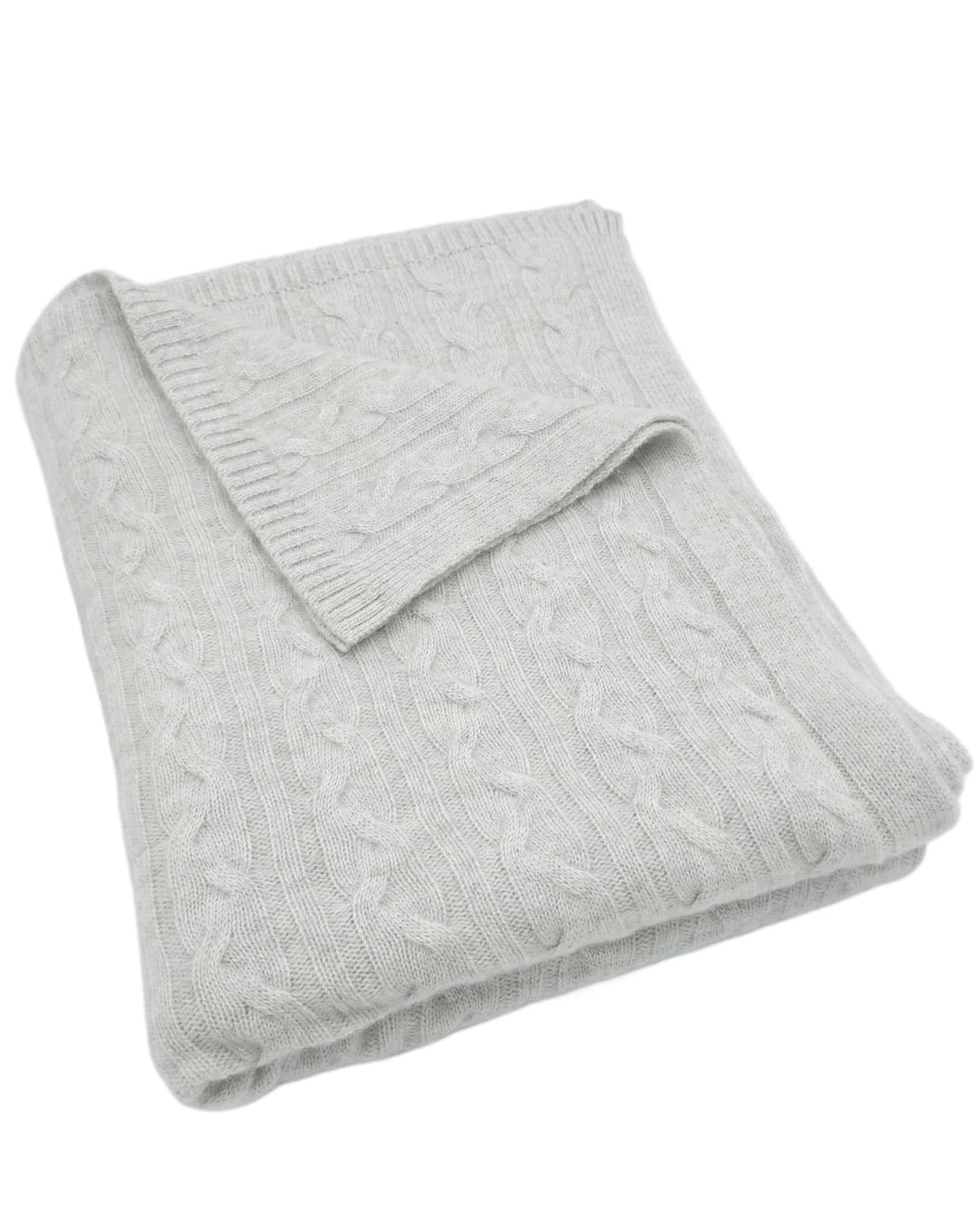 Alashan 100% Cashmere Cozy Cable Knit Throw
