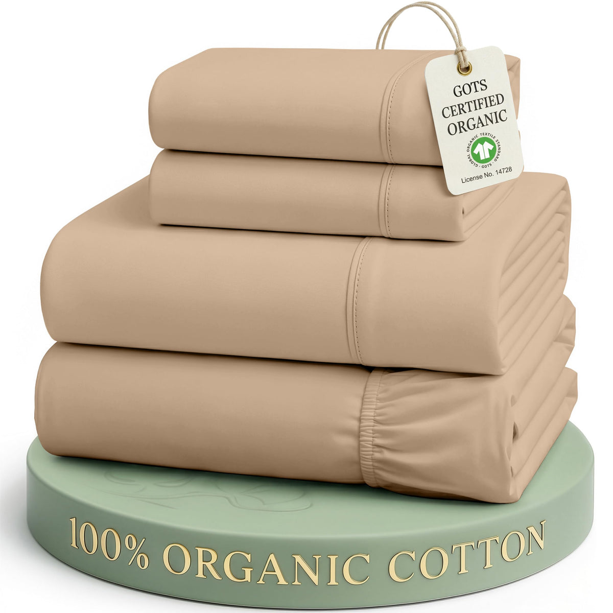 Organic Cotton Cooling Deep Pocket Sheet Set