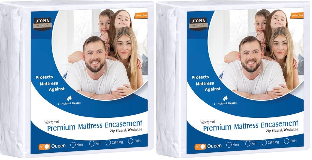 Waterproof 6-Sided Zippered Mattress Encasement
