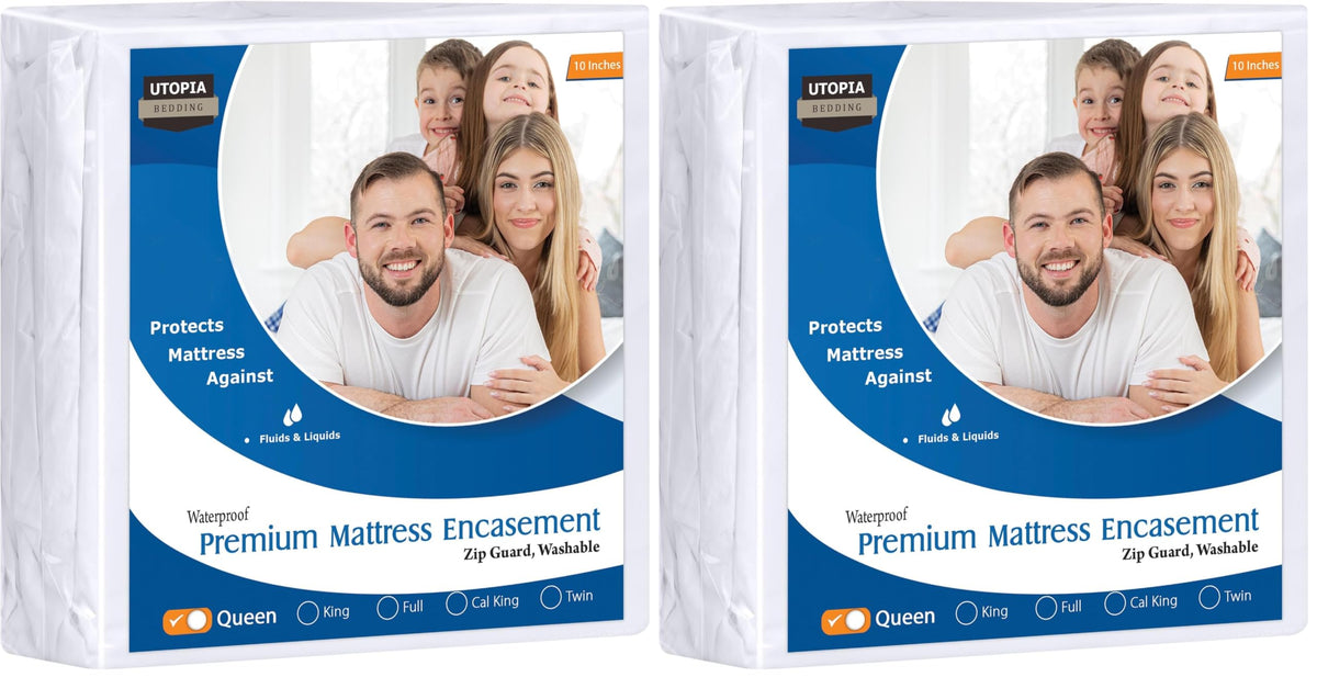 Waterproof 6-Sided Zippered Mattress Encasement