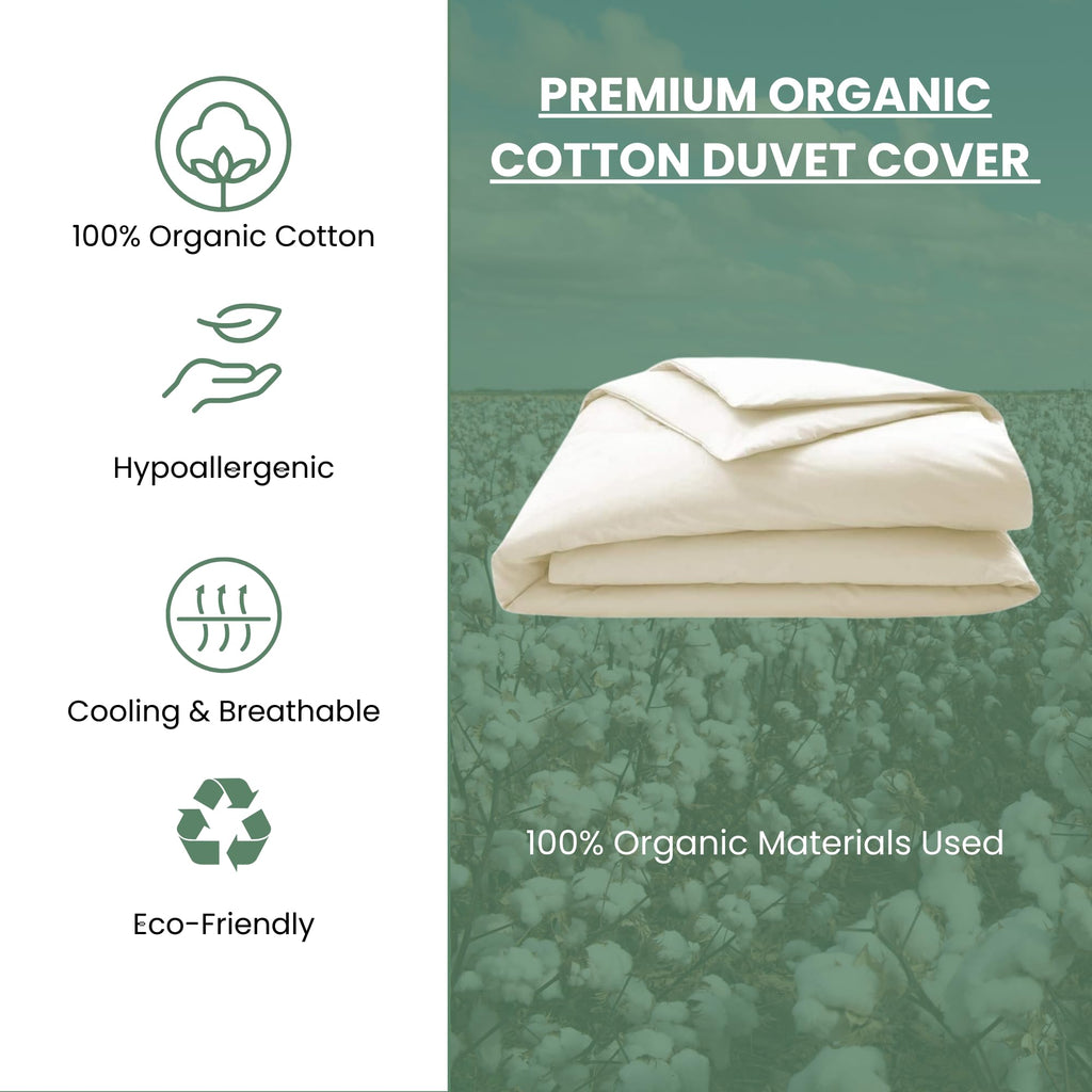 Organic Cotton 410 Thread Count Deluxe Duvet Cover