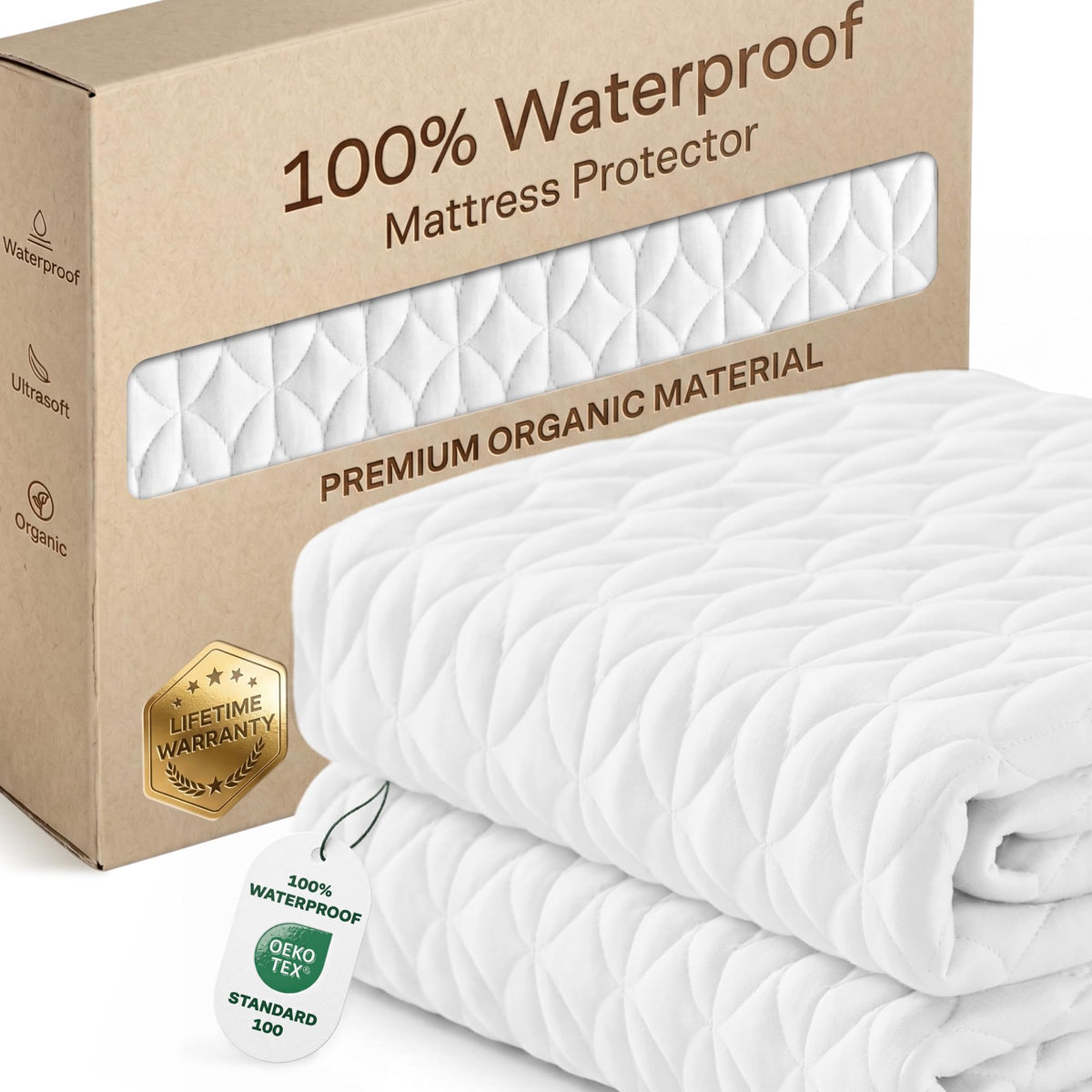 360° Waterproof Bamboo Viscose Mattress Protector