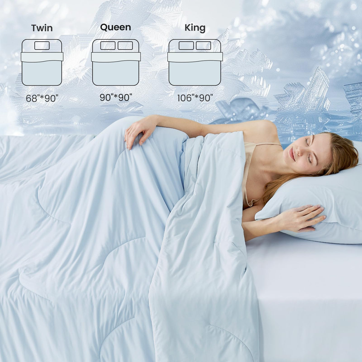 Dual-Sided Cooling Twin Comforter