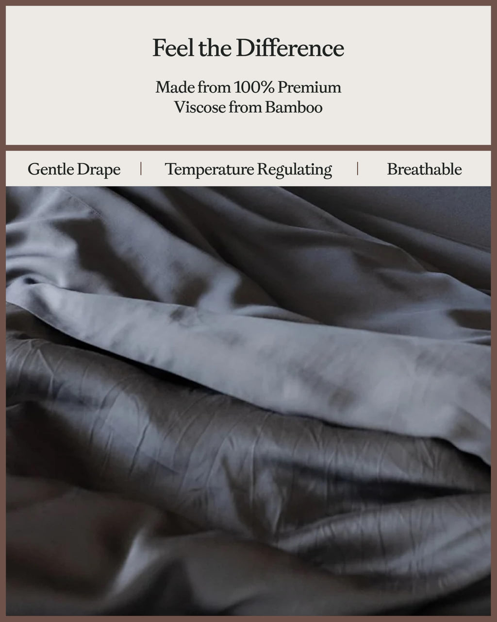 Cozy Earth Luxury Duvet Cover, 100% Viscose from Bamboo