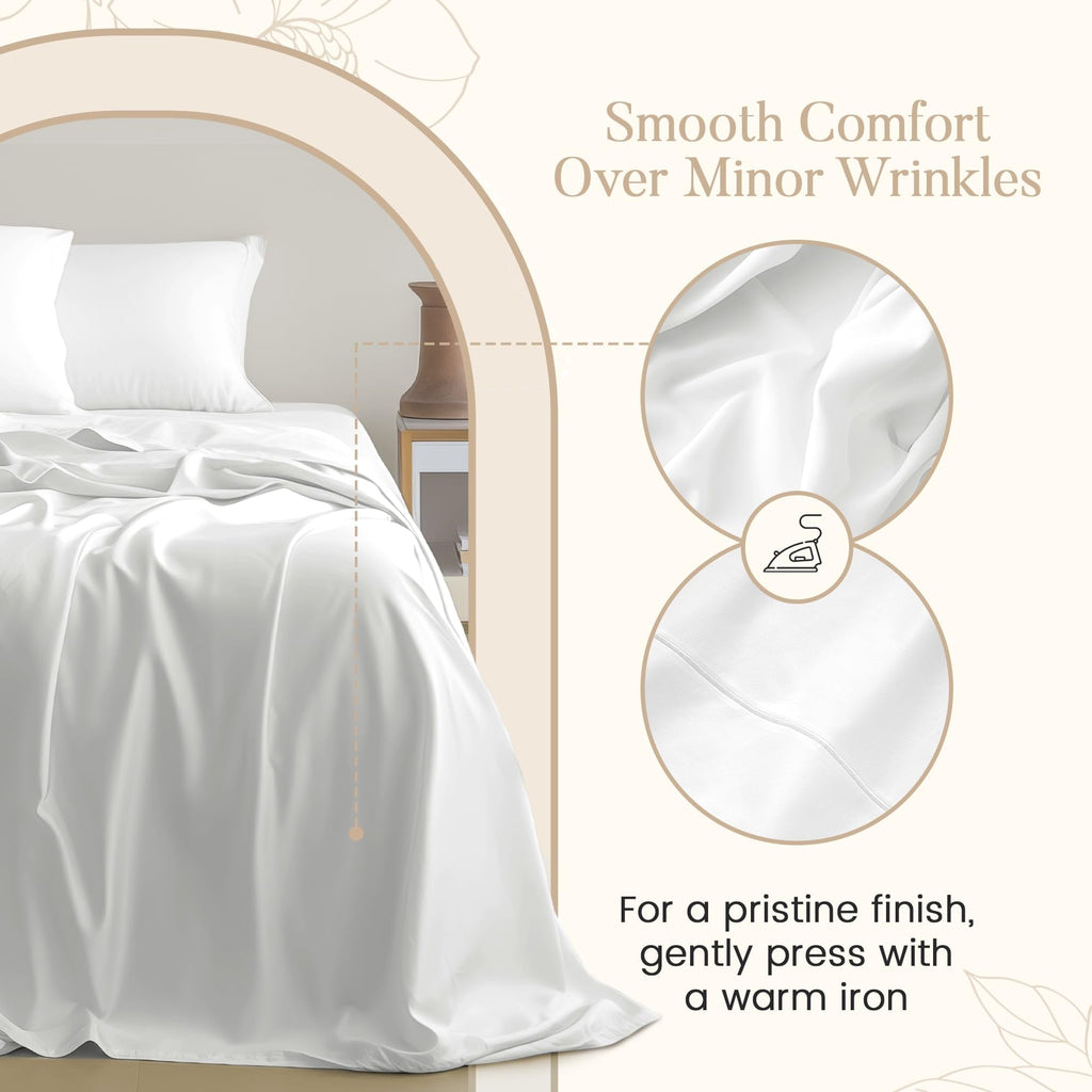 Egyptian Cotton Sateen Deep Pocket Sheet Set