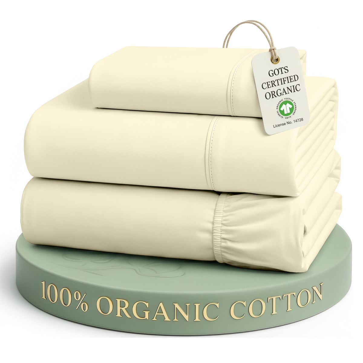 Organic Cotton Cooling Deep Pocket Sheet Set