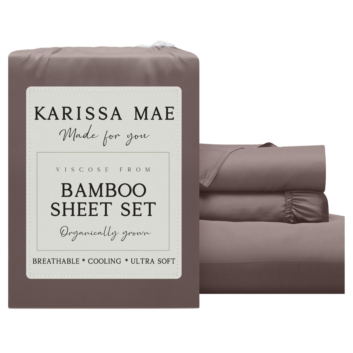 KARISSA MAE Luxury Bamboo Viscose Sheet Set