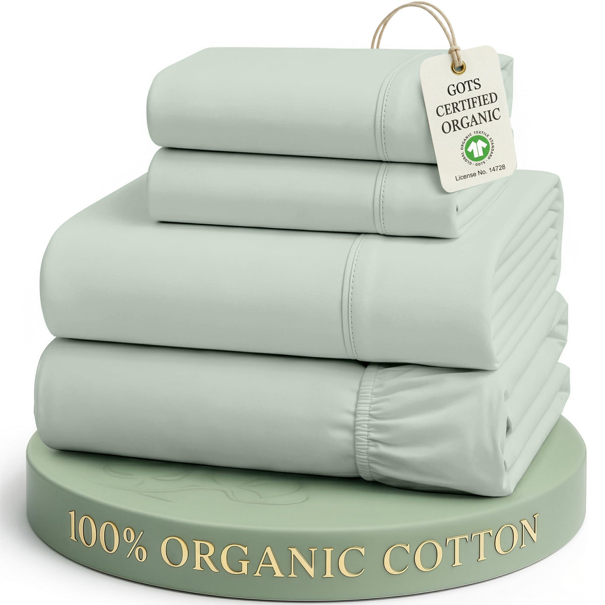 Organic Cotton Cooling Deep Pocket Sheet Set