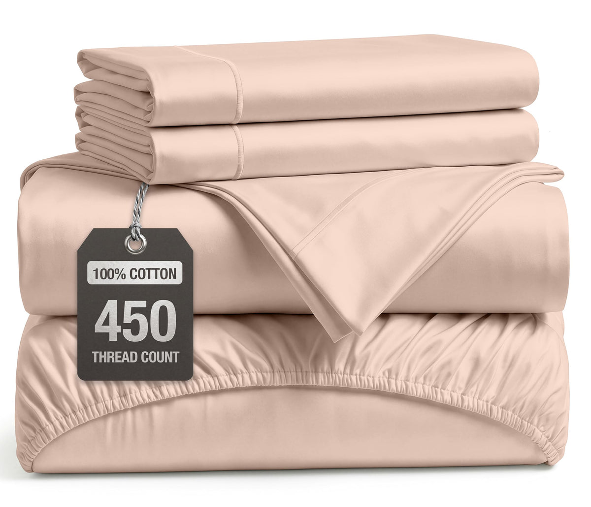 100% Cotton Sateen 500TC Sheet Set - Moonstruck