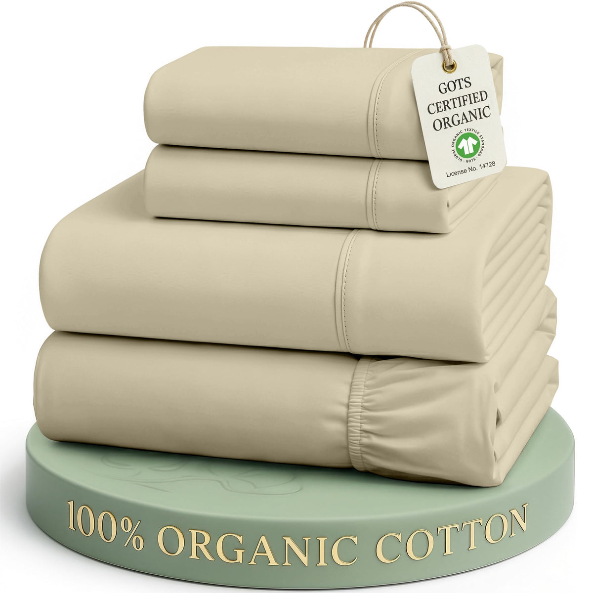 Organic Cotton Cooling Deep Pocket Sheet Set