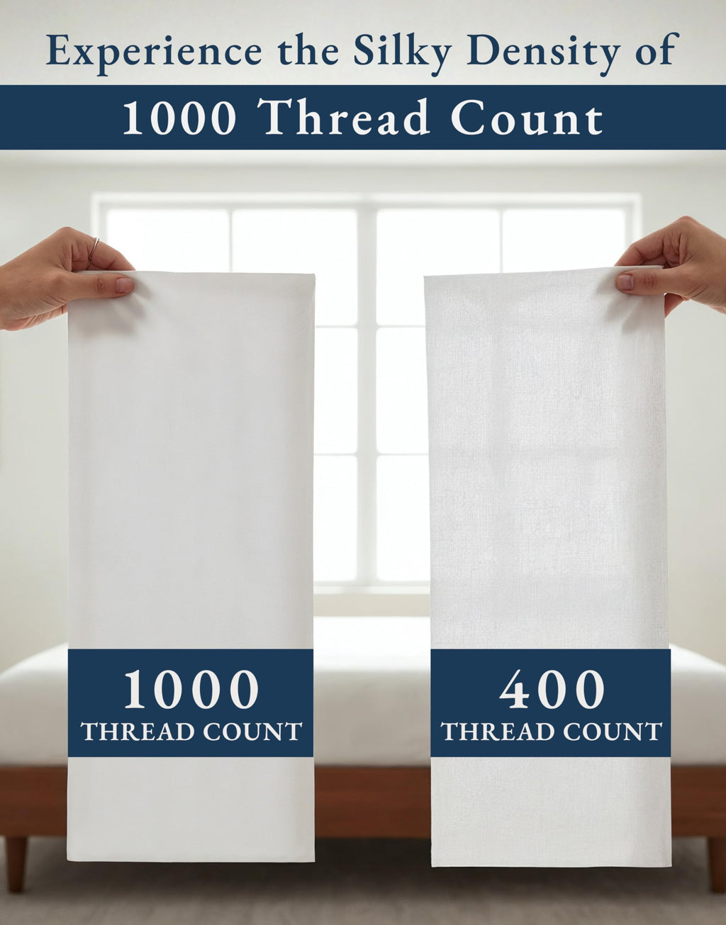 1000 Thread Count Egyptian Cotton Deep Pocket Sheet Set