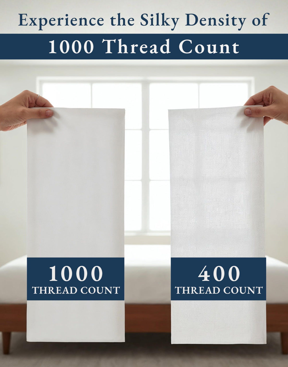 1000 Thread Count Egyptian Cotton Deep Pocket Sheet Set