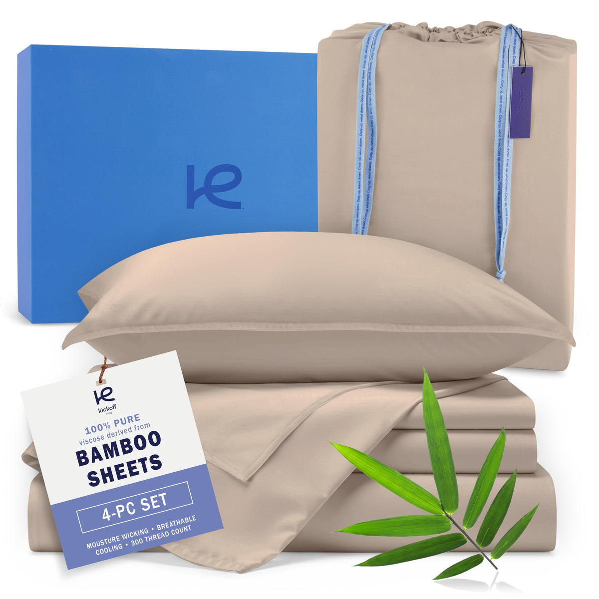Organic Bamboo Viscose Cooling Sheet Set