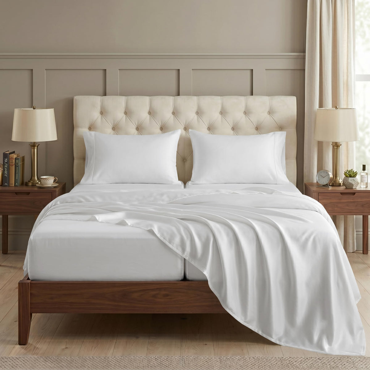 1000 Thread Count Egyptian Cotton Deep Pocket Sheet Set