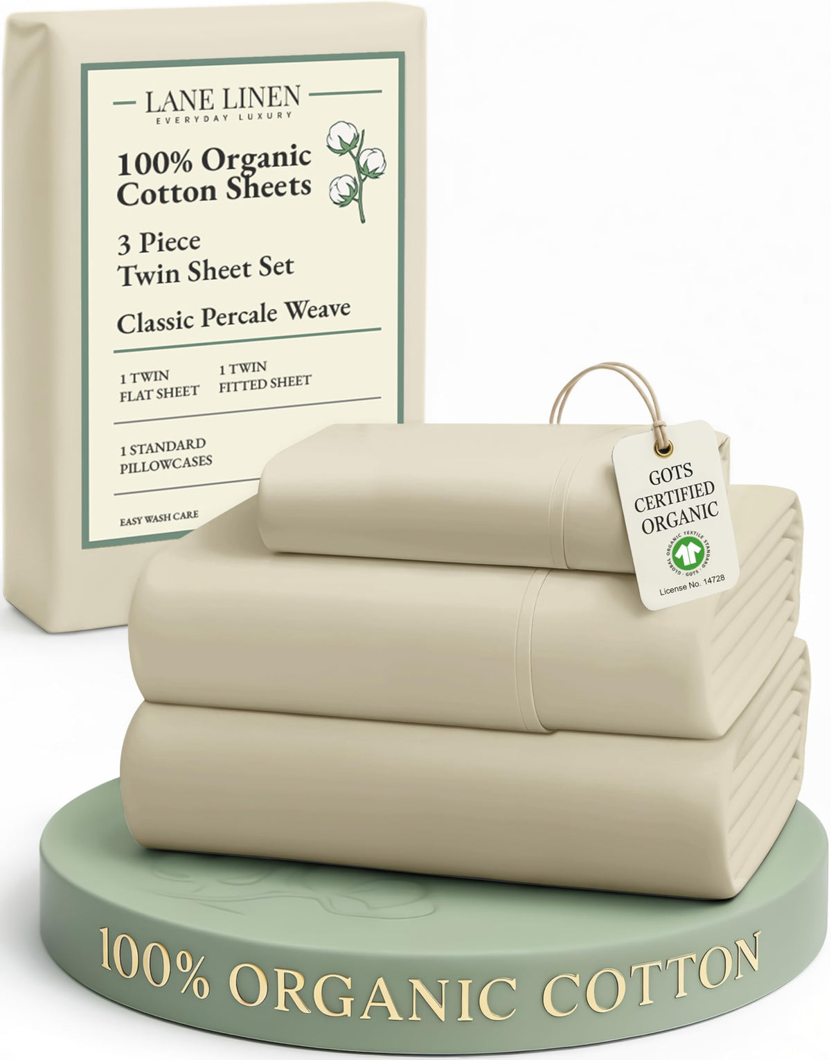 Organic Cotton Cooling Deep Pocket Sheet Set