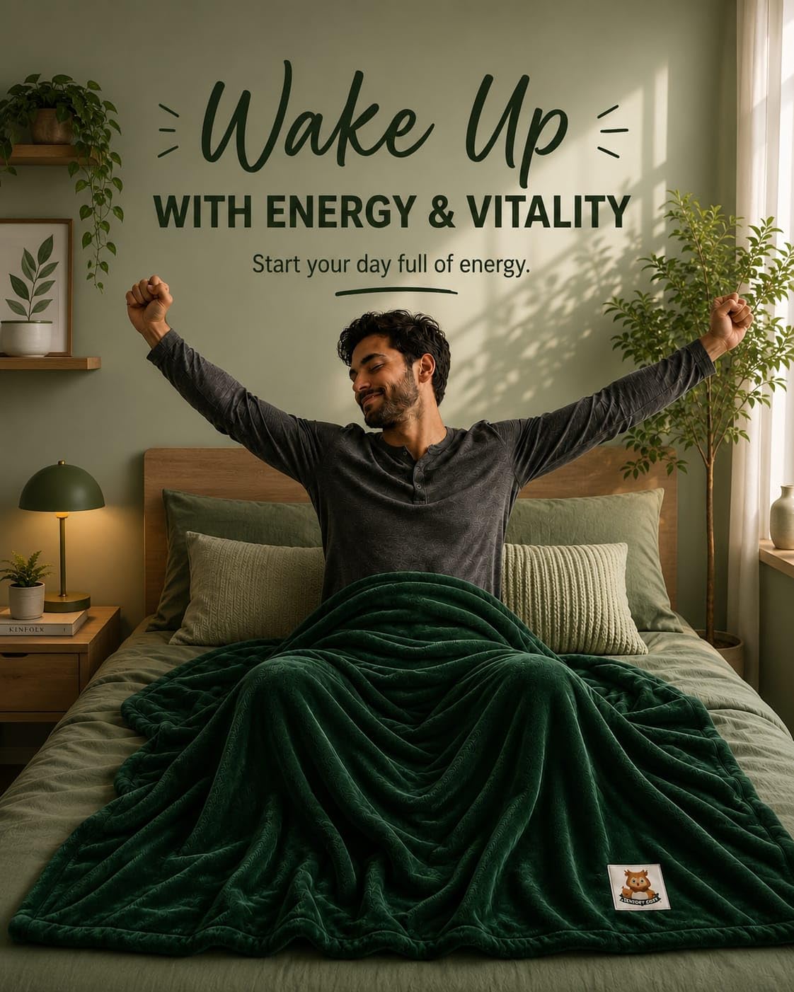 24 lb Organic Cotton Weighted Blanket