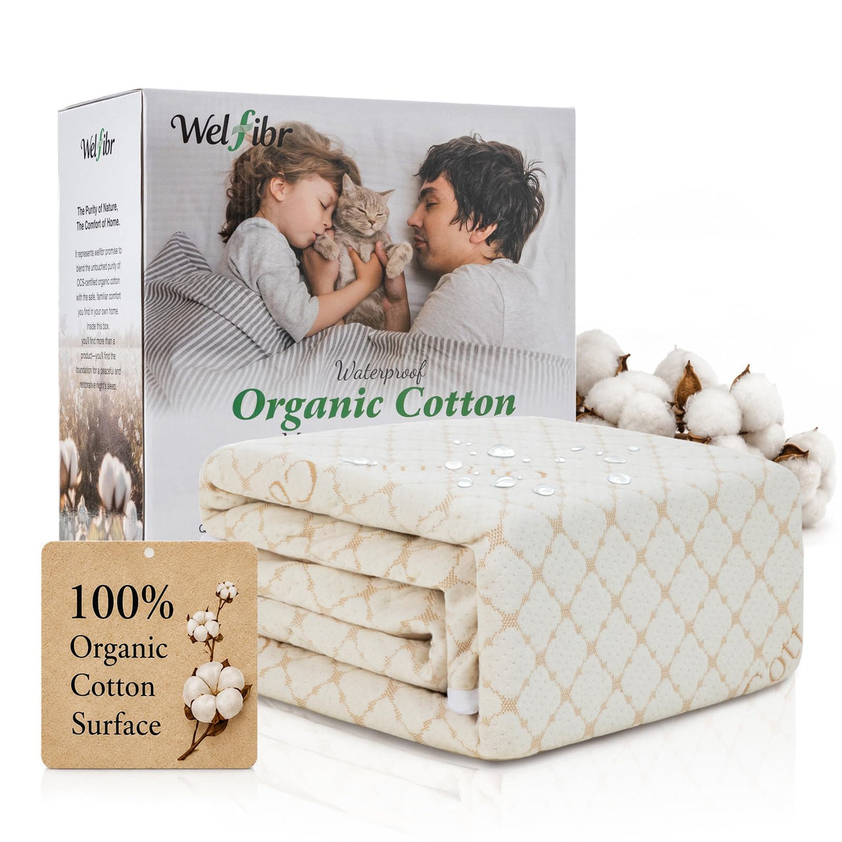 Welfibr Mattress Protector Organic Cotton