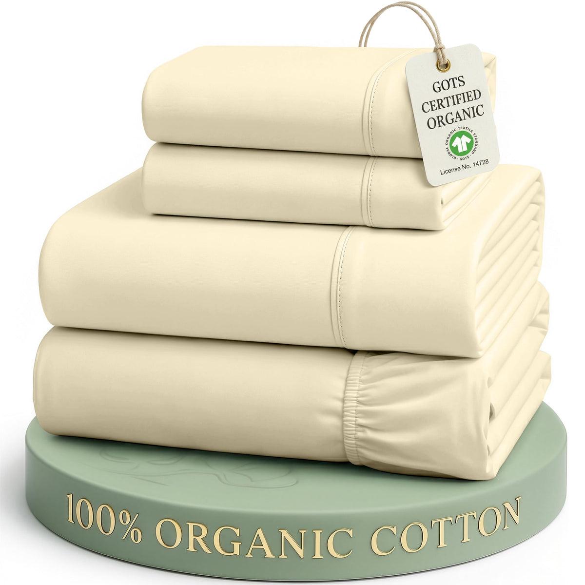 Organic Cotton Cooling Deep Pocket Sheet Set