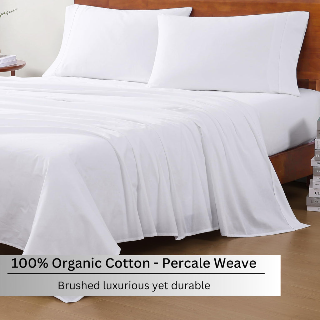 Organic Cotton Cooling Deep Pocket Sheet Set